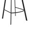 Armen Living Brigden Gray Faux Leather and Black Metal Swivel 26" Counter Stool LCBRBABLGR26 - alternate 7